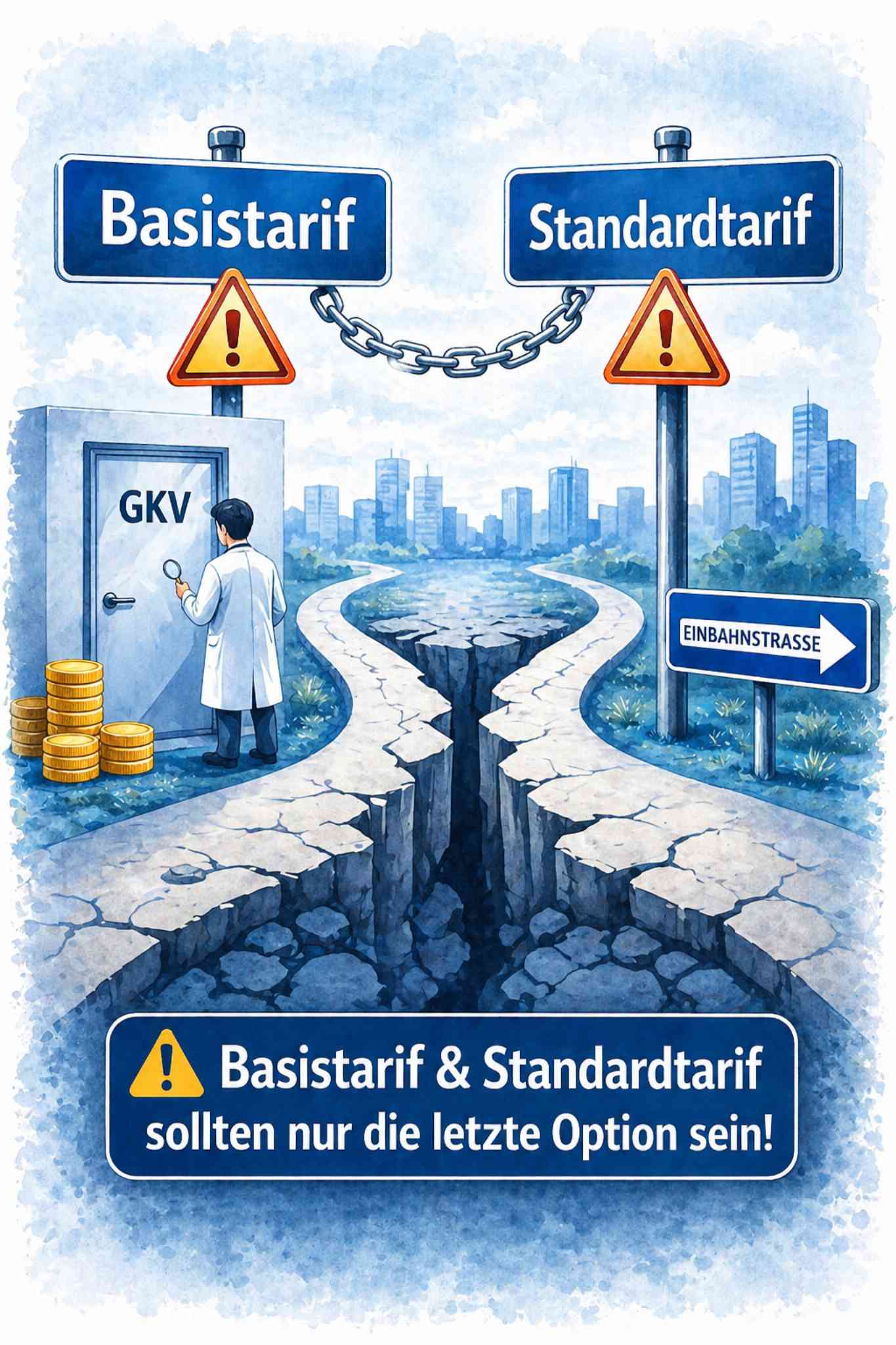 Vorsicht bei Basis- und Standardtarif