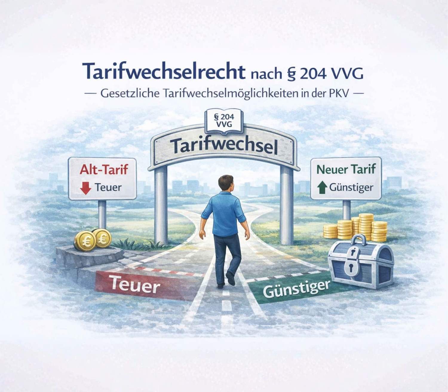 § 204 VVG - Das gesetzliche Tarifwechselrecht verständlich erklärt