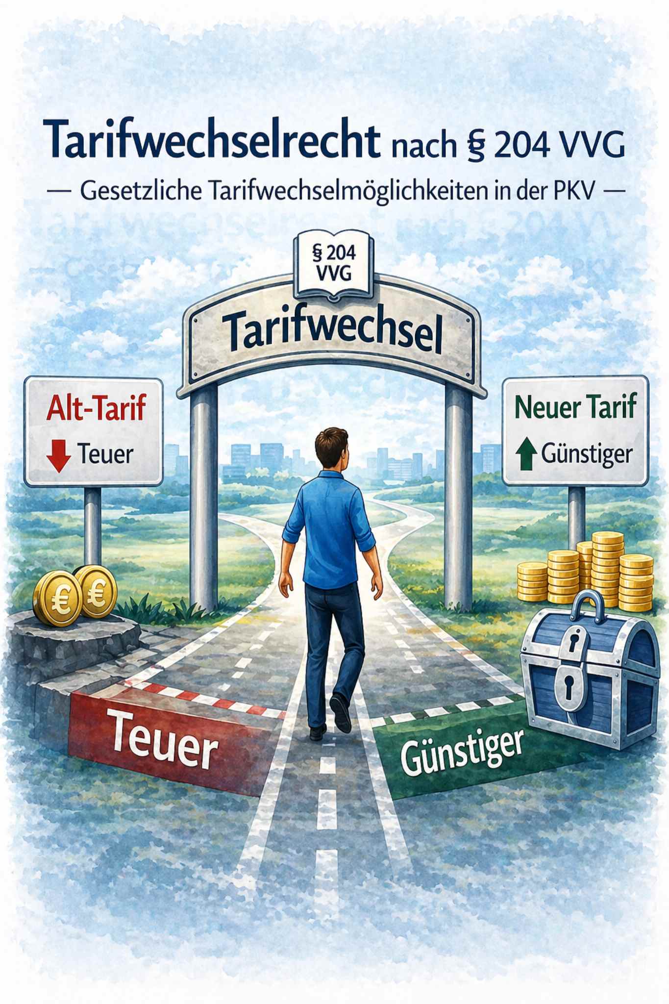 § 204 VVG - Das gesetzliche Tarifwechselrecht verständlich erklärt